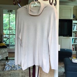 Silk & cashmere cowl-neck sweater